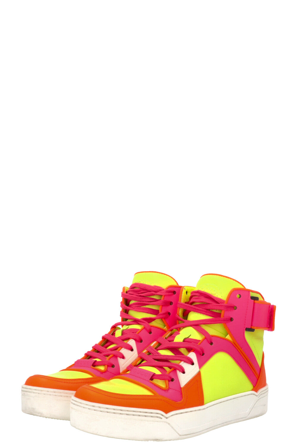 GUCCI Neon Fluo Matt High Top Sneakers
