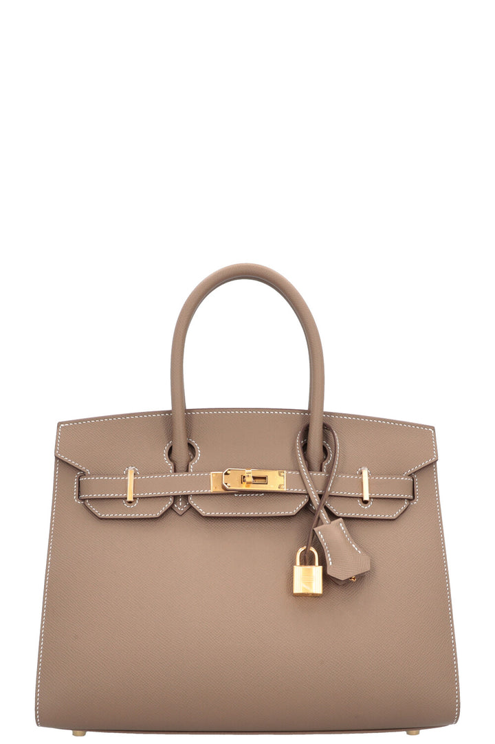 HERMÈS Birkin 30 Sellier Epsom Etoupe