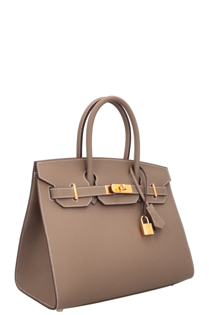 HERMÈS Birkin 30 Sellier Epsom Etoupe