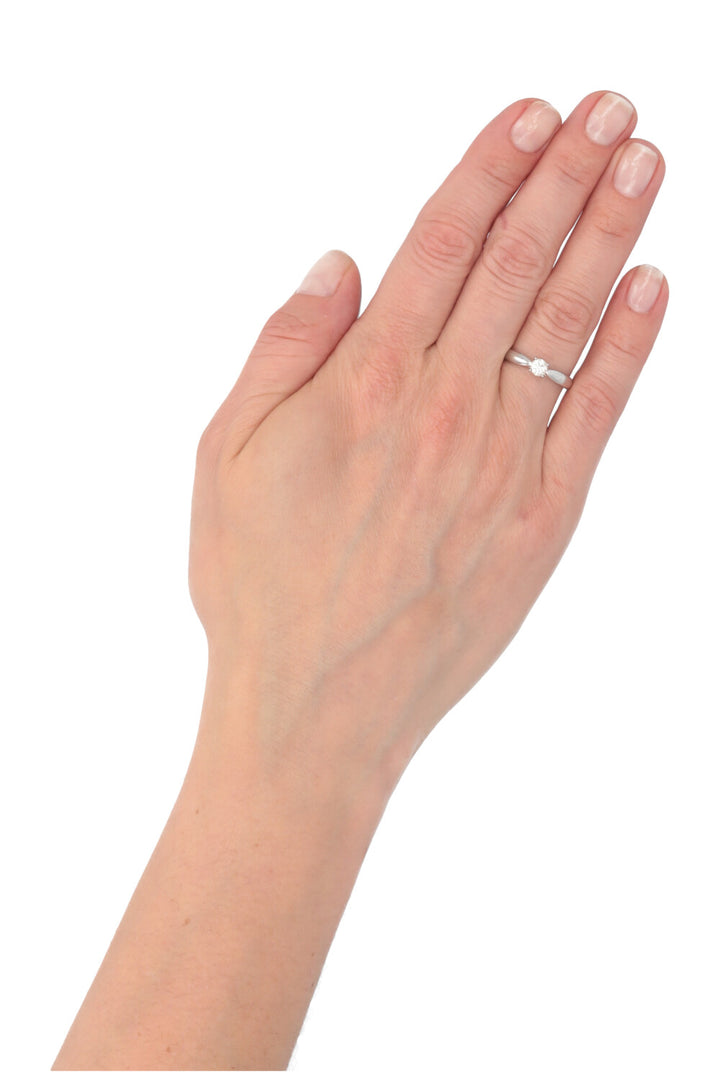 TIFFANY&CO. Solitaire Ring Platinum 0.3ct Diamond
