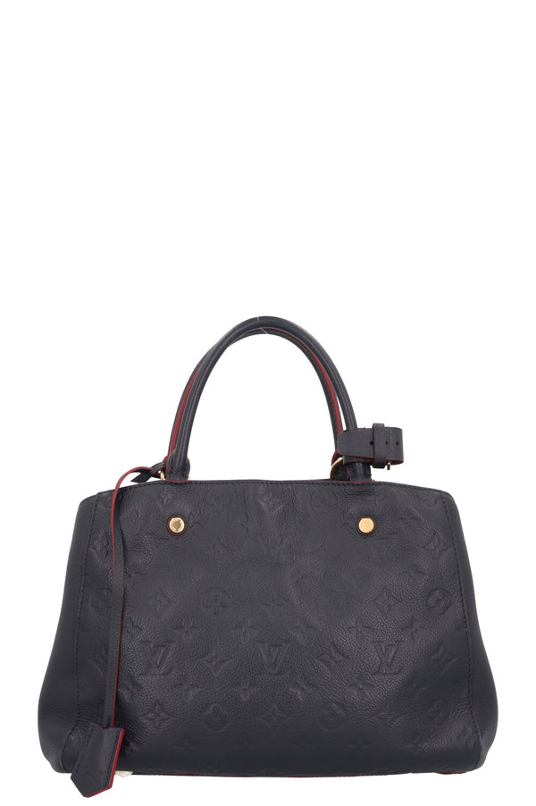 LOUIS VUITTON Montaigne BB Monogram Leather Blue