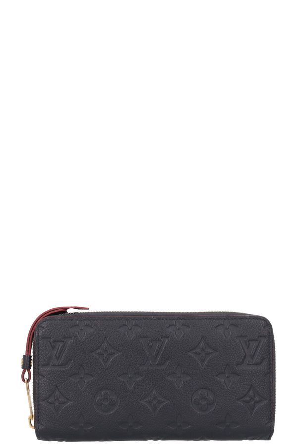 LOUIS VUITTON Portefeuille Zippy MNG Empreinte Bleu