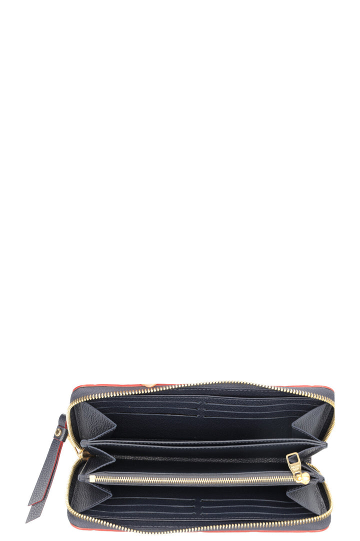 LOUIS VUITTON Zippy Wallet MNG Empreinte Blue