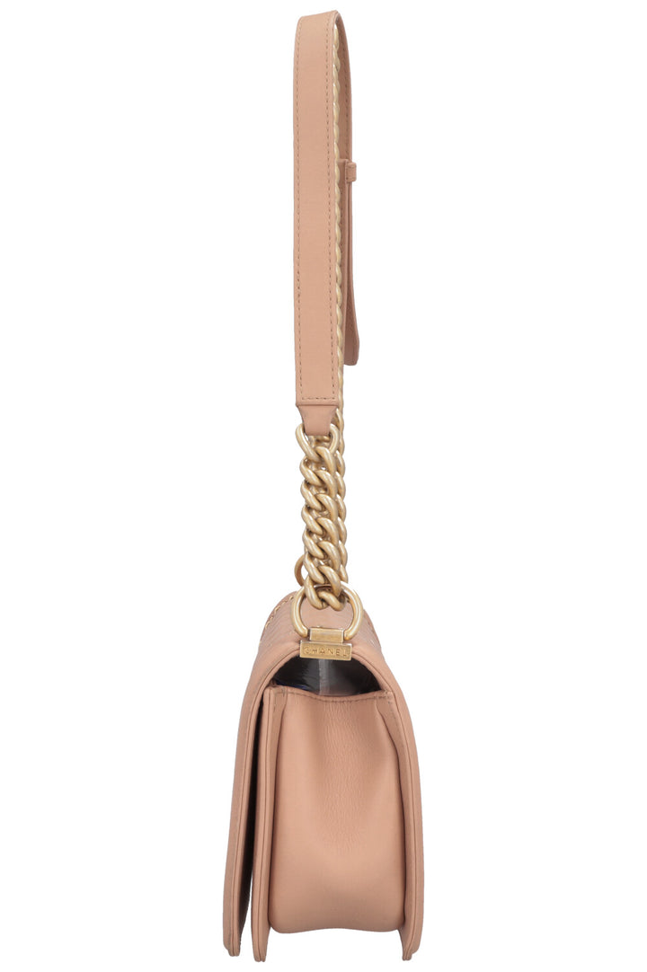 CHANEL Boy Bag Beige