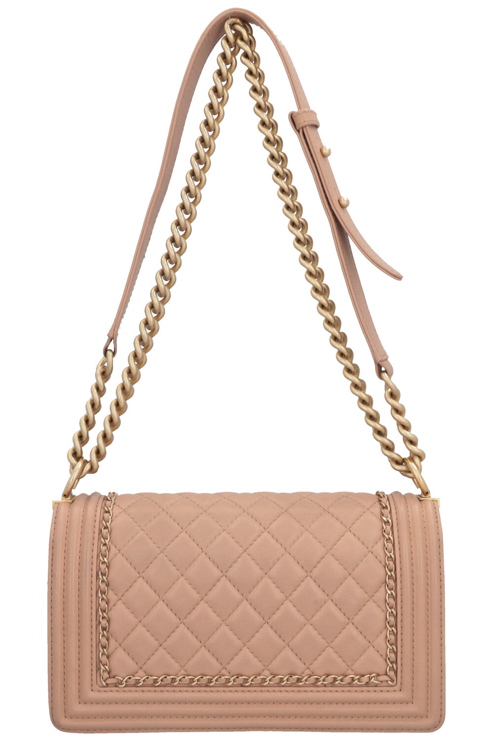 CHANEL Boy Bag Beige
