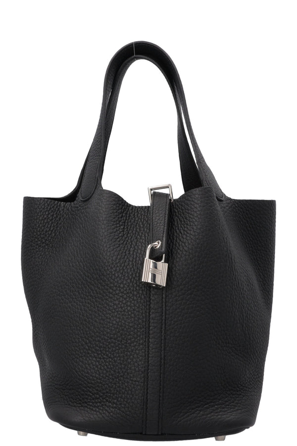 HERMÈS Picotin 22 Clemence Noir