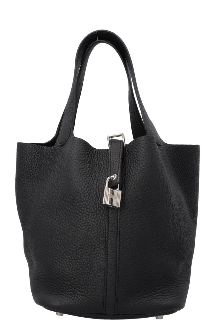HERMÈS Picotin 22 Clemence Noir