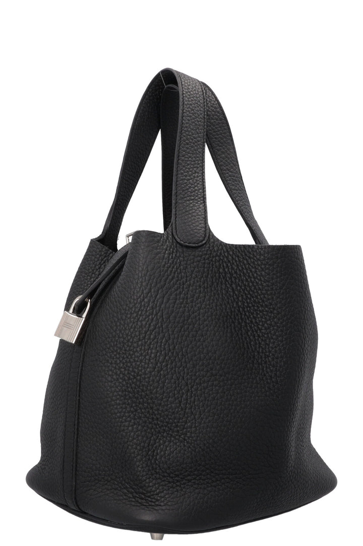 HERMÈS Picotin 22 Clemence Noir