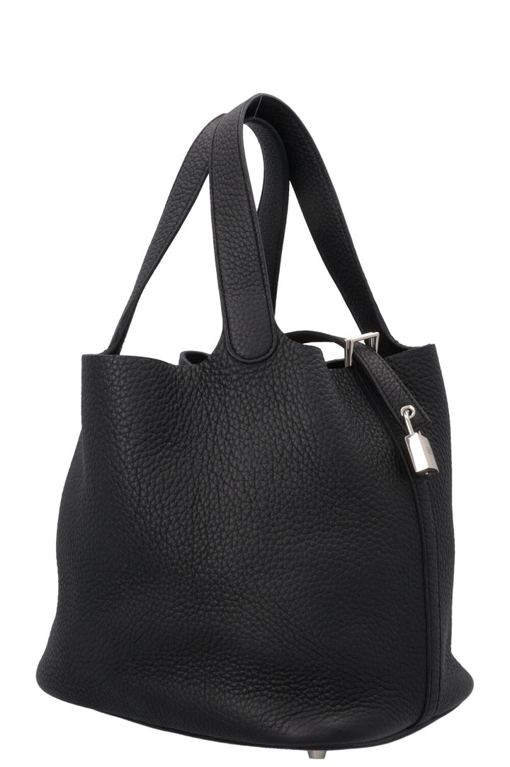 HERMÈS Picotin 22 Clemence Noir