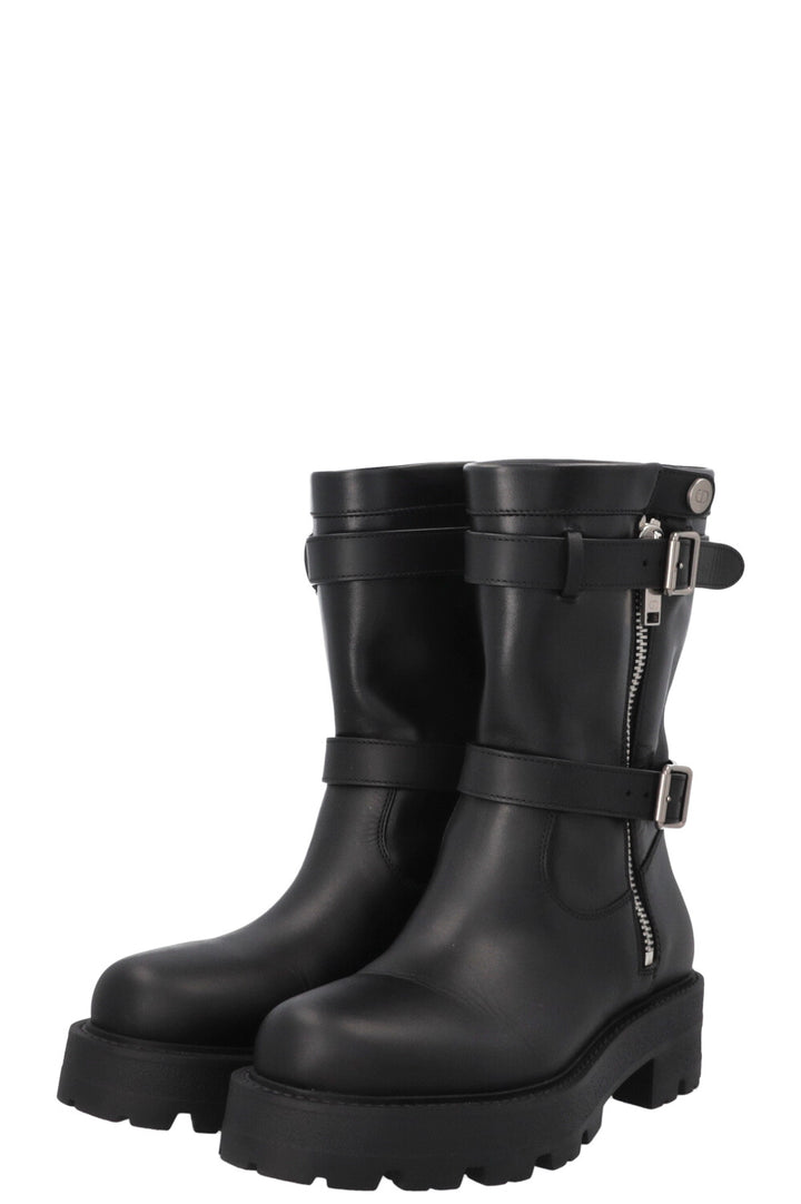CHRISTIAN DIOR D-Major Ankle Boots Leather Black