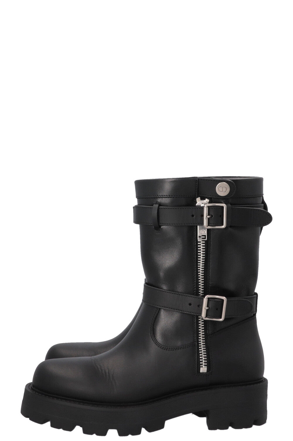 CHRISTIAN DIOR D-Major Ankle Boots Leather Black