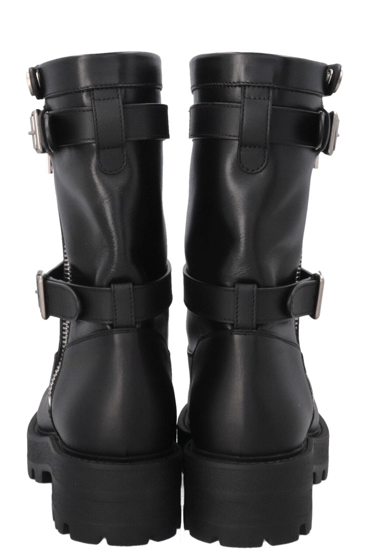 CHRISTIAN DIOR D-Major Ankle Boots Leather Black