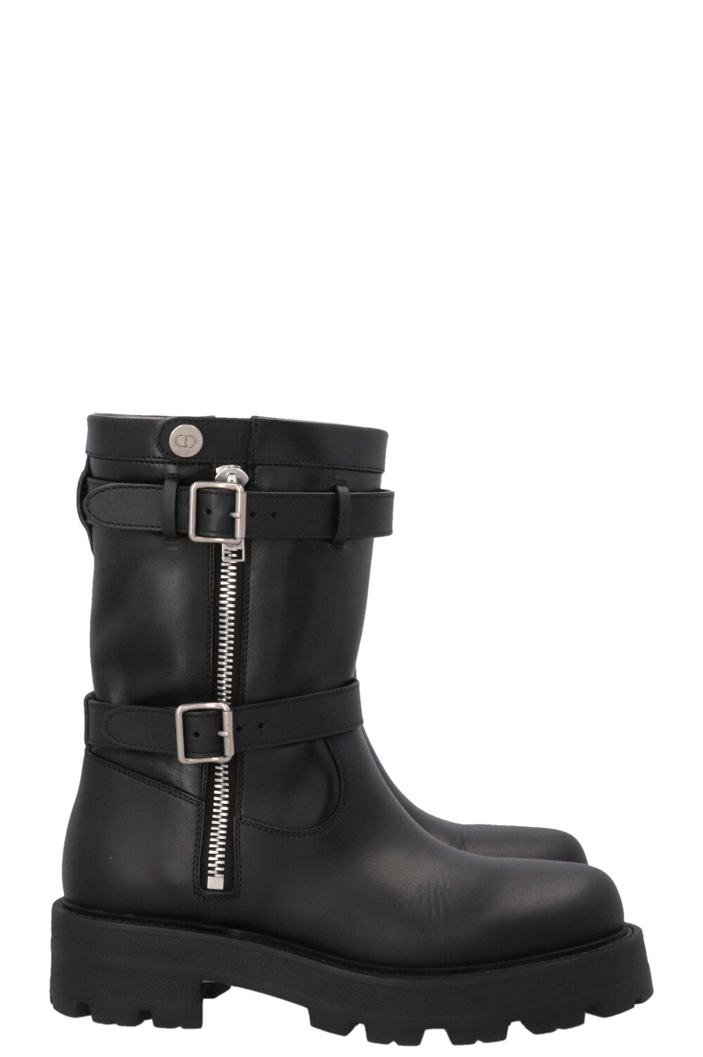 CHRISTIAN DIOR D-Major Ankle Boots Leather Black