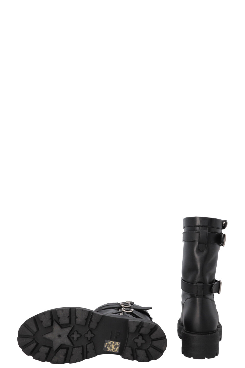 CHRISTIAN DIOR D-Major Ankle Boots Leather Black