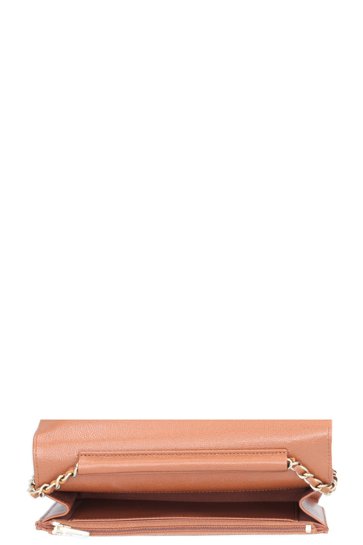 CHANEL WOC Caviar Cognac