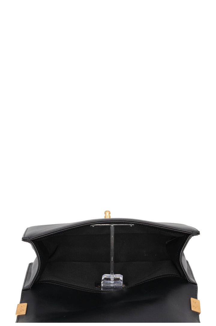 Sac à main CHANEL Boy moyen noir