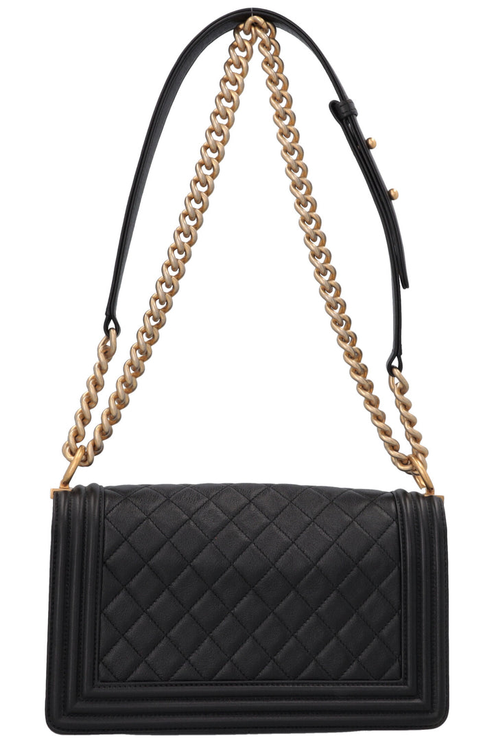 Sac à main CHANEL Boy moyen noir