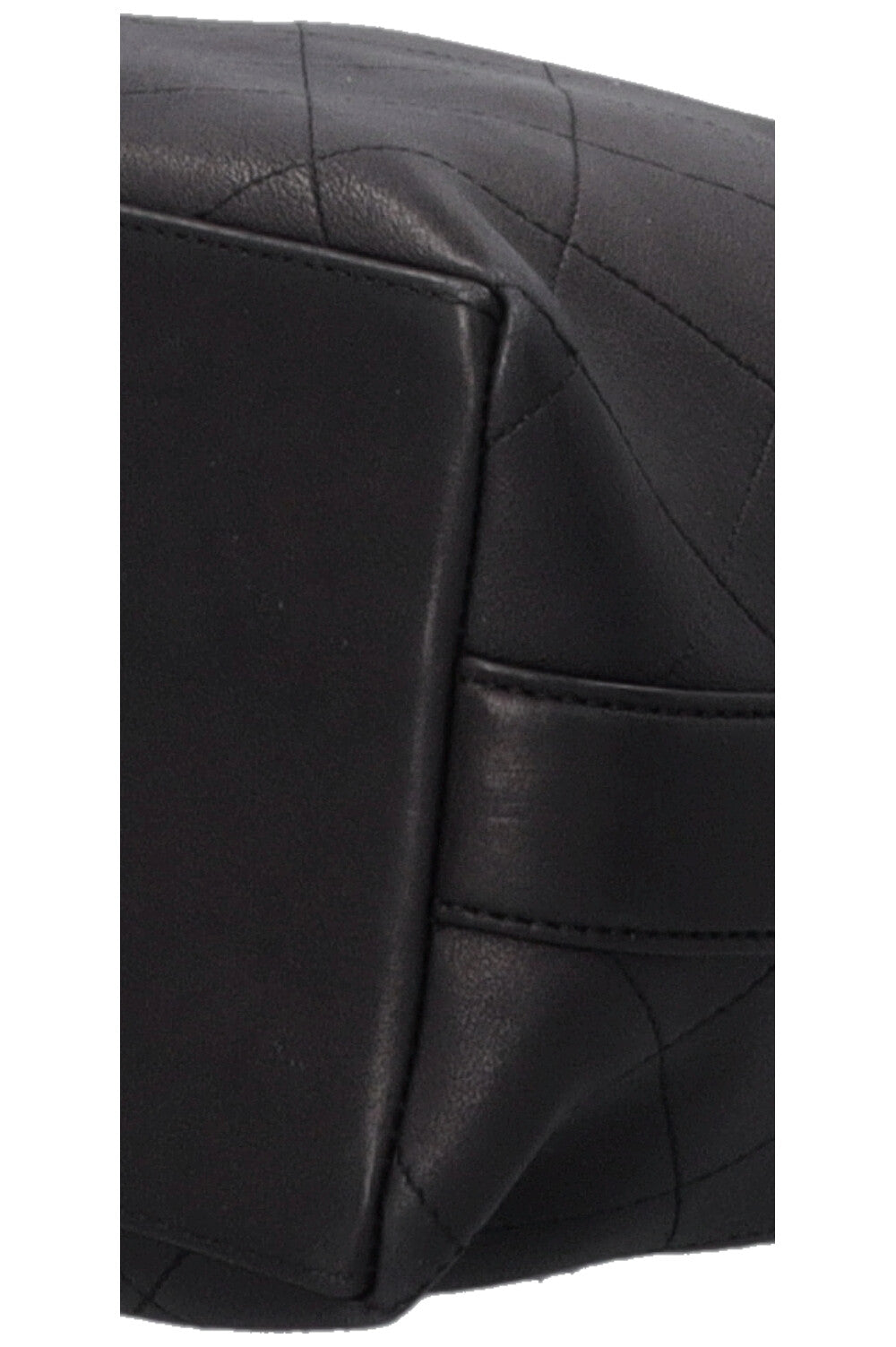 Sac hobo porté épaule CHANEL Paris-Rome en cuir noir