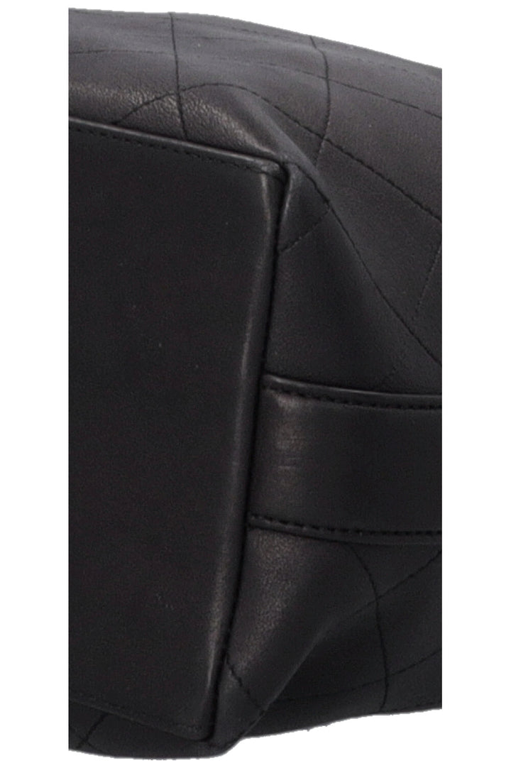 Sac hobo porté épaule CHANEL Paris-Rome en cuir noir