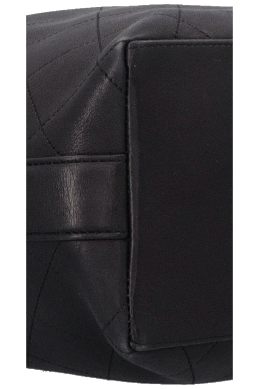 Sac hobo porté épaule CHANEL Paris-Rome en cuir noir