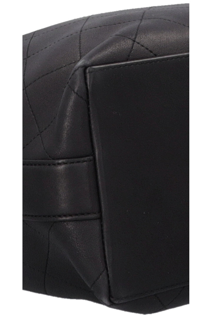Sac hobo porté épaule CHANEL Paris-Rome en cuir noir