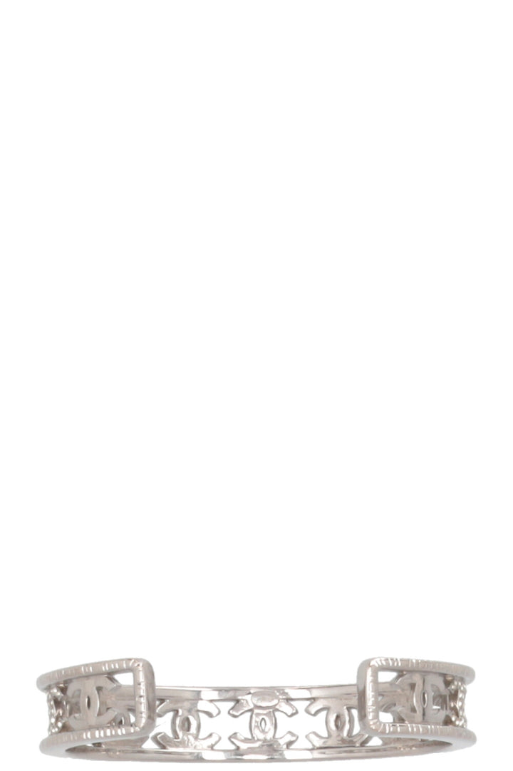 CHANEL CC Cuff Silver