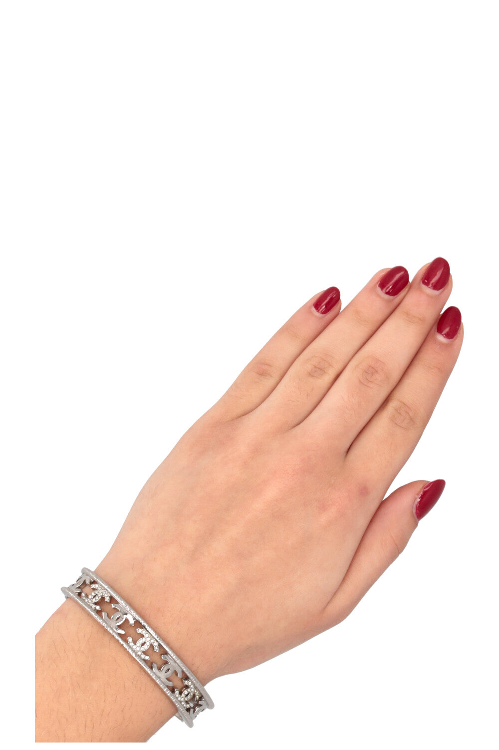 CHANEL CC Cuff Silver