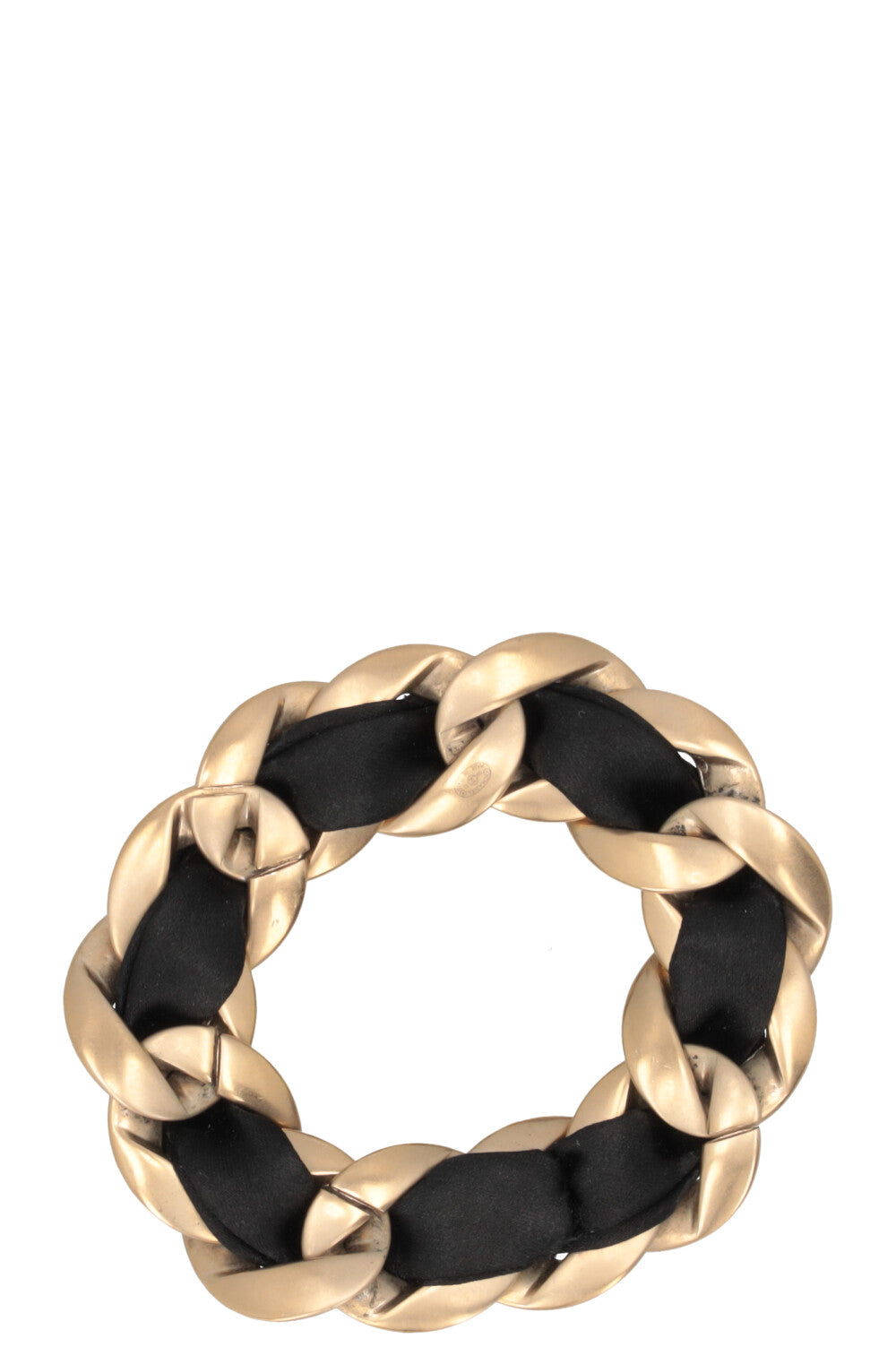 Bracelet CHANEL 2009 en satin et chaîne