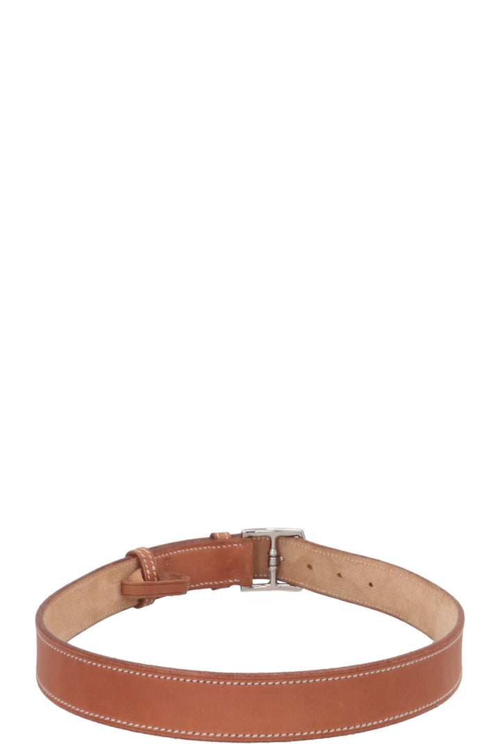 HERMÈS Etrivière 32 Ceinture Vache Hunter Or