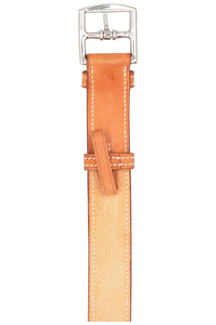 HERMÈS Etrivière 32 Ceinture Vache Hunter Or