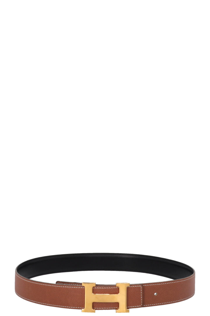 HERMÈS Constance 32 Belt Black Gold