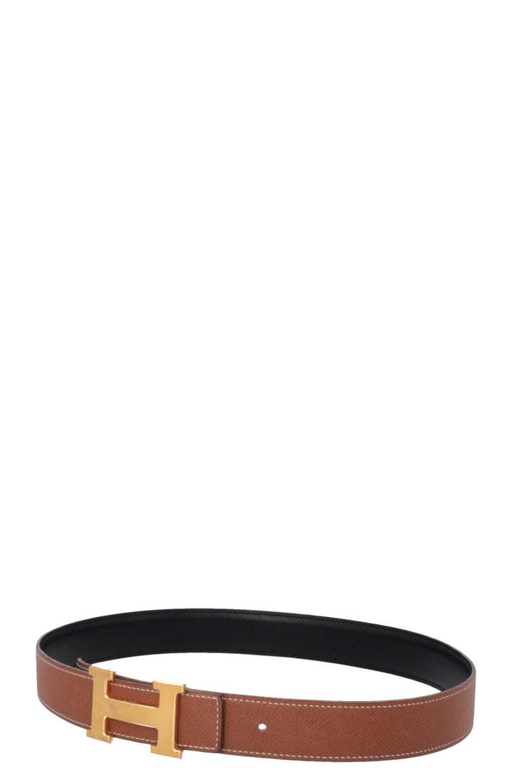 HERMÈS Constance 32 Belt Black Gold