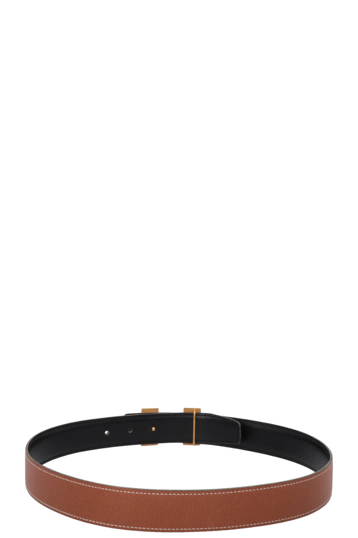 HERMÈS Constance 32 Belt Black Gold