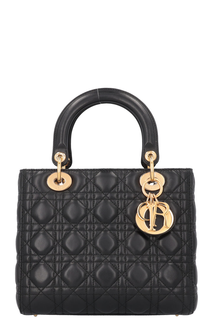 CHRISTIAN DIOR Medium Lady Dior Black