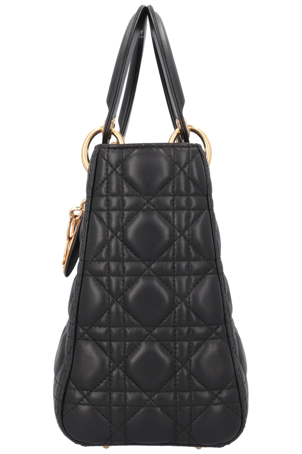 CHRISTIAN DIOR Medium Lady Dior Black