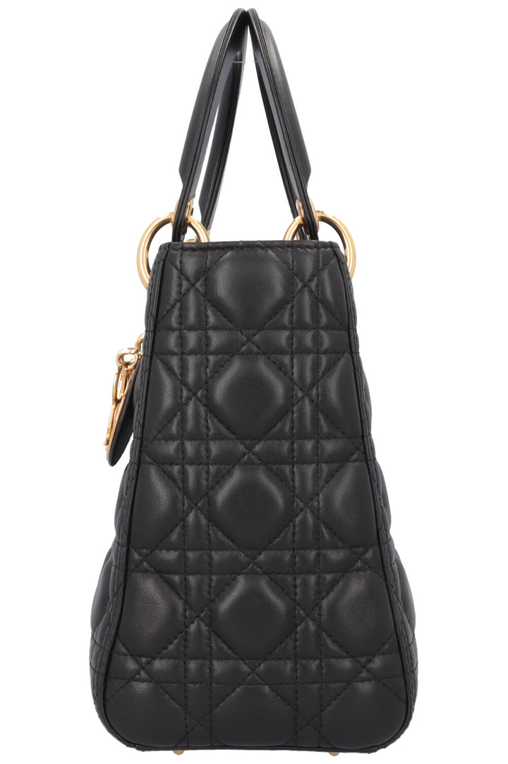 CHRISTIAN DIOR Medium Lady Dior Black