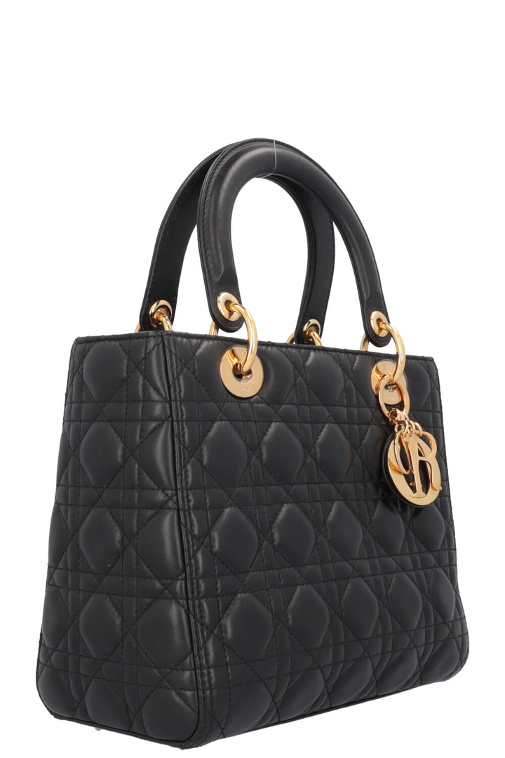 CHRISTIAN DIOR Medium Lady Dior Black
