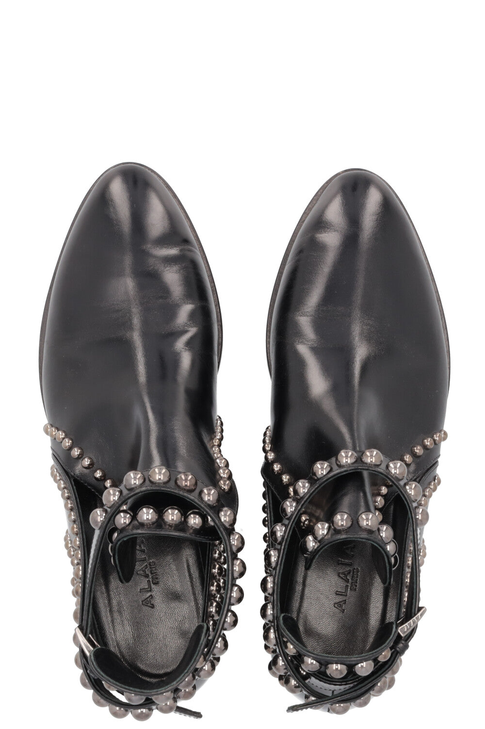 ALAIA Studded Chelsea Boots Black