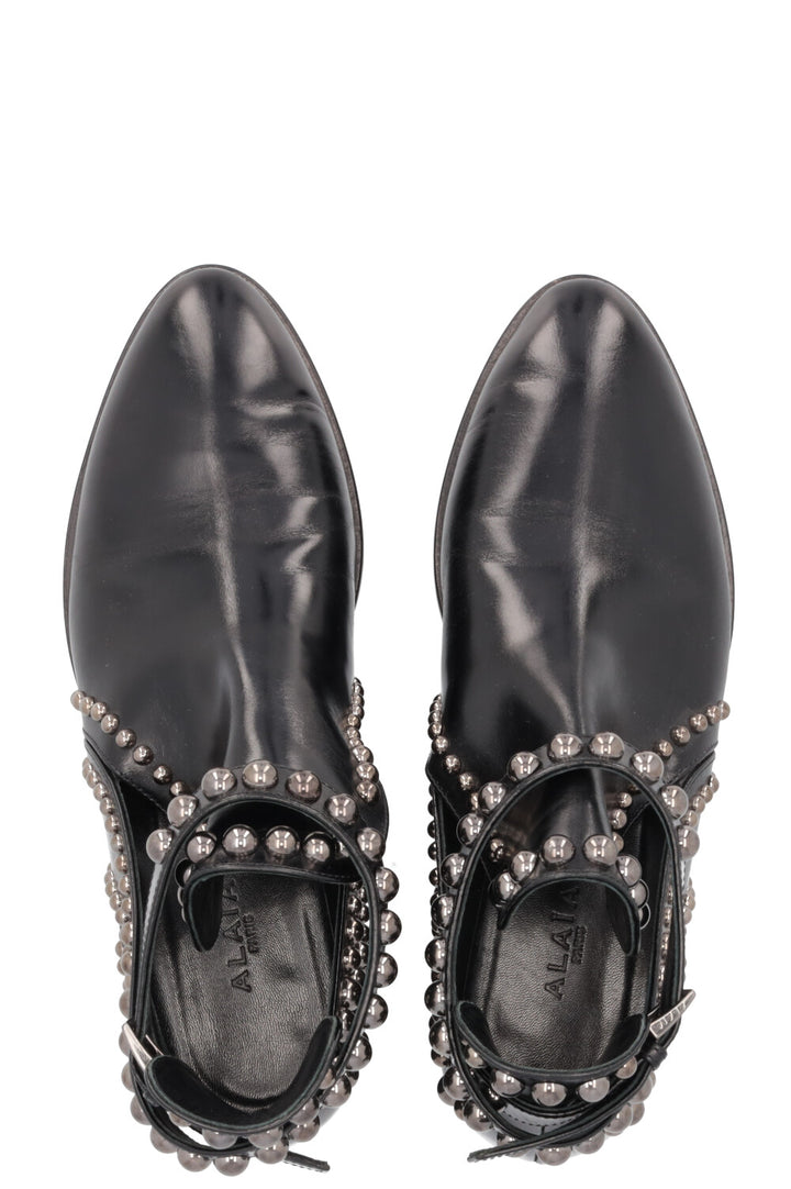 ALAIA Studded Chelsea Boots Black
