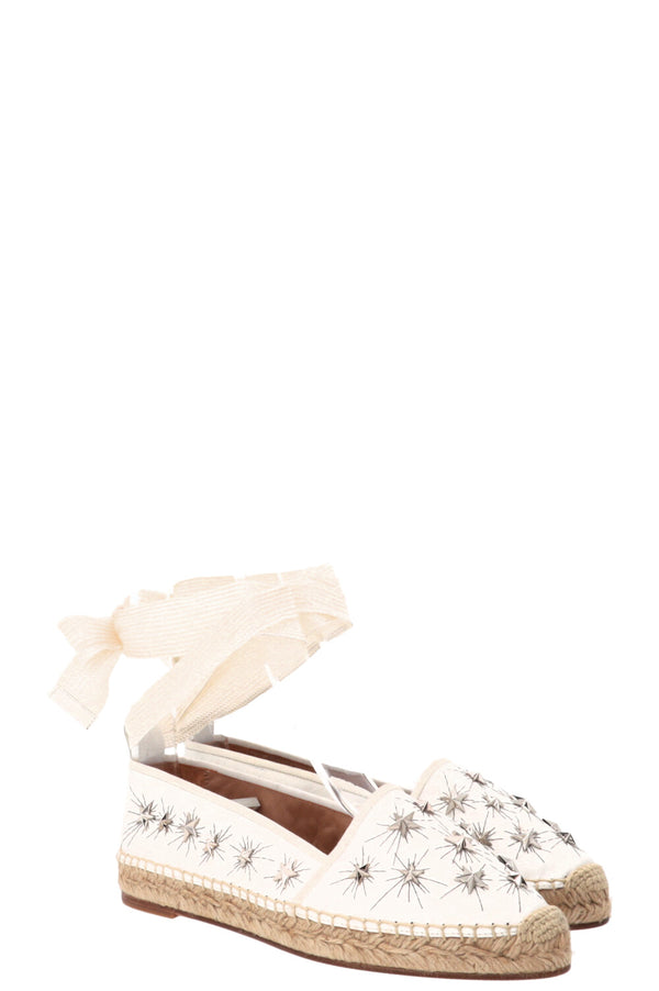AQUAZZURA Espadrilles Plates Étoiles Blanches