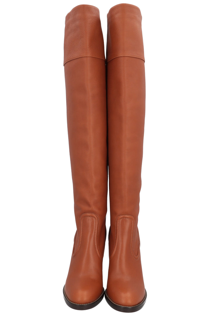 CHLOÉ Boots Leather Cognac