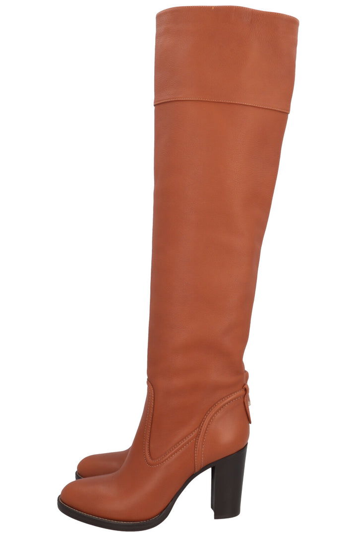 CHLOÉ Boots Leather Cognac