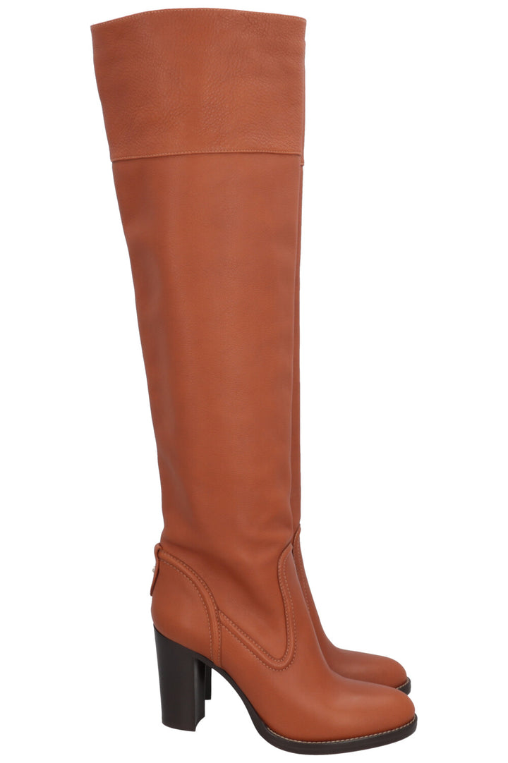 CHLOÉ Boots Leather Cognac