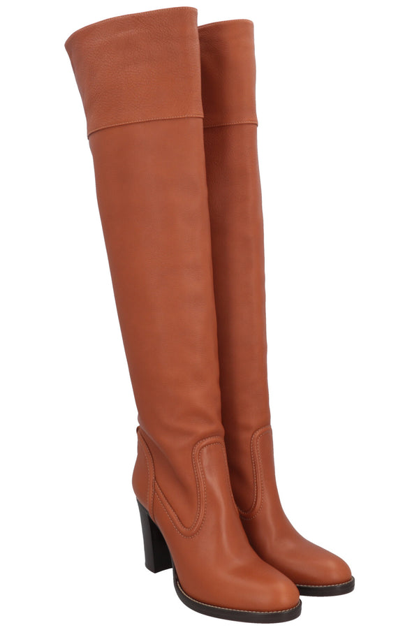 Bottines CHLOÉ Cuir Cognac