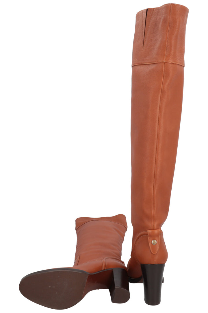 CHLOÉ Boots Leather Cognac