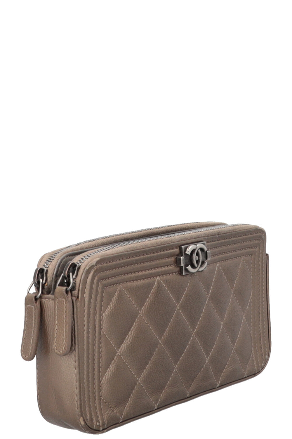 CHANEL Boy WOC Metallic Bronze