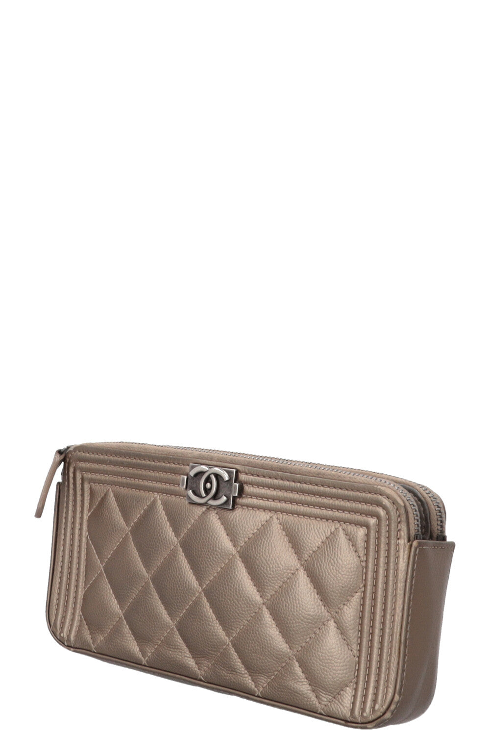 CHANEL Boy WOC Metallic Bronze