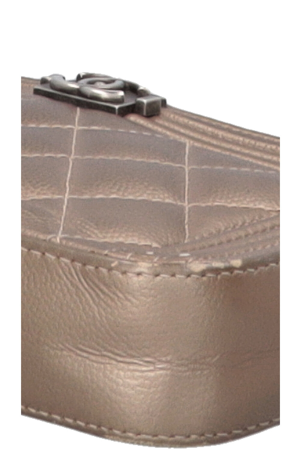 CHANEL Boy WOC Metallic Bronze