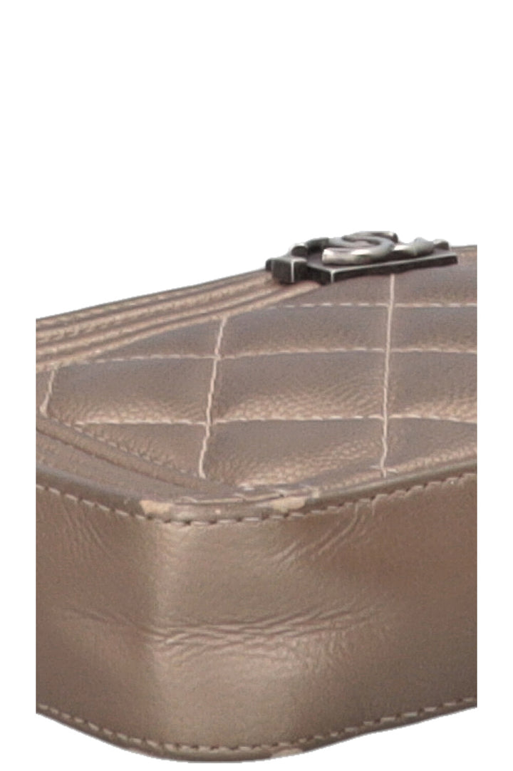 CHANEL Boy WOC Metallic Bronze