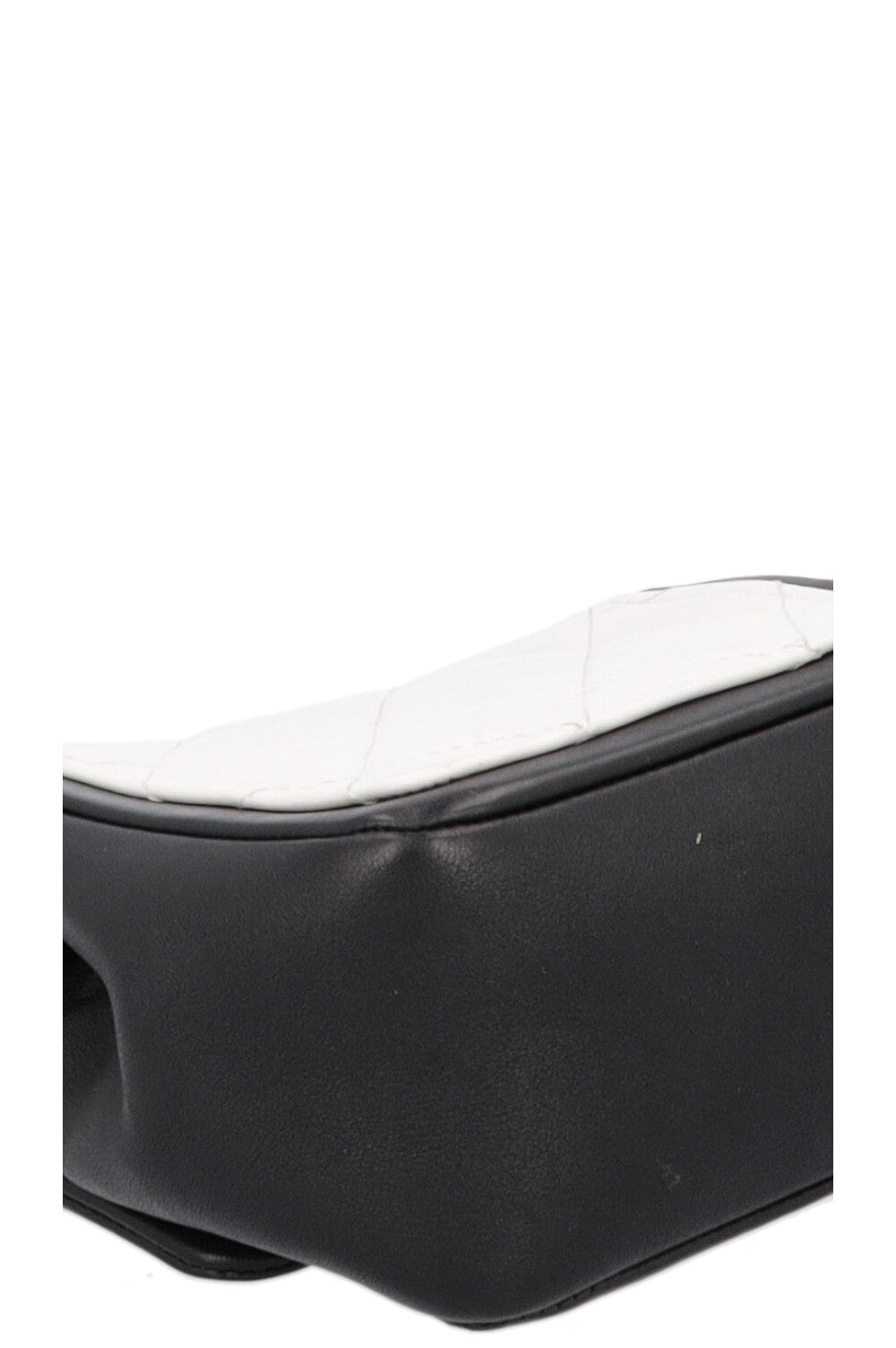 CHANEL Mini Graphic Rue Cambon Flap Bag Black White